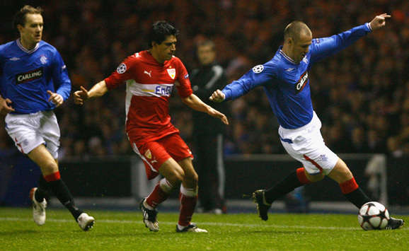 Champions League: Glasgow Rangers - VfB Stuttgart, Kenny Miller, Ricardo Osorio (Getty Images)