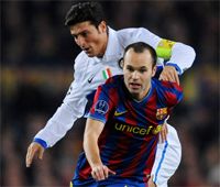 Iniesta & Zanetti - Barcelona-Inter - Champions League (Getty Images)