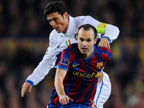 Iniesta & Zanetti - Barcelona-Inter - Champions League (Getty Images)