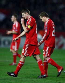 CL: Steven Gerrard, Debrecen v Liverpool (Getty Images)