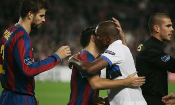 Pique, Xavi, Samuel Eto'o, Valdes, Barcelona, Inter (MARCA)