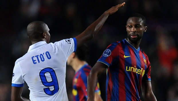 Samuel Eto'o, Seydou Keita,  Barcelona, Inter (Getty Images)