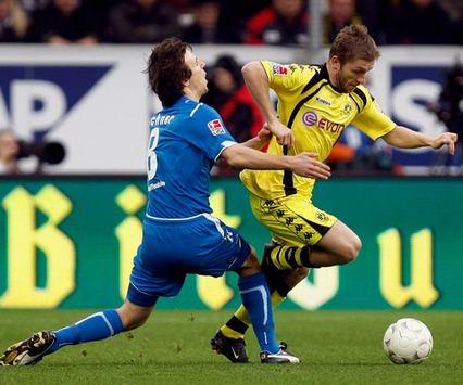 Bundesliga: TSG 1899 Hoffenheim - Borussia Dortmund: Christian Eichner & Jakub Blaszczykowski (Bongarts/Getty-Images)