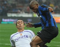 Eto'o & Dainelli - Inter-Fiorentina - Serie A (Getty Images)