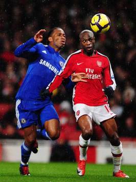 EPL: William Gallas - Didier Drogba, Arsenal - Chelsea (Getty Images)