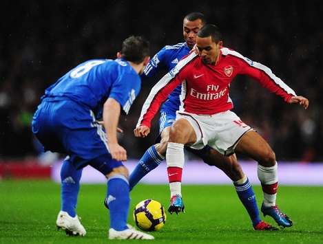 EPL: Theo Walcott, Frank Lampard, Ashley Cole - Arsenal v Chelsea (Getty Images)