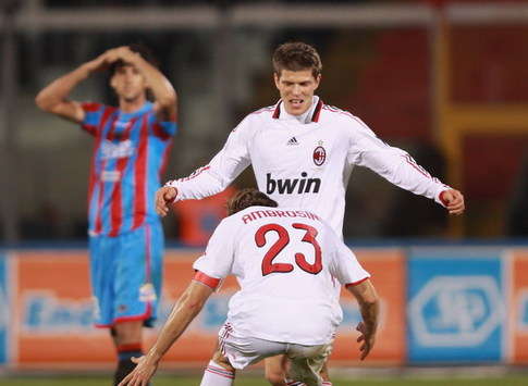 Klaas Huntelaar, Massimo Ambrosini - Catania-Milan - Serie A (Getty Images)