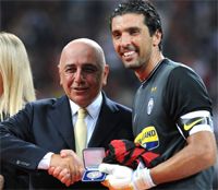 Galliani & Buffon - Milan-Juventus (Getty Images)