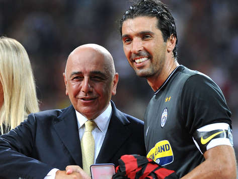 Galliani & Buffon - Milan-Juventus (Getty Images)