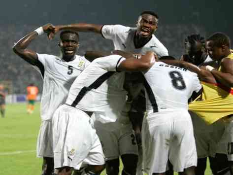 Ghana team celebrate