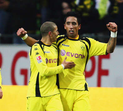 Bundesliga: Borussia Dortmund - 1. FC Nuremberg, Lucas Barrios, Zidan (Getty Images)