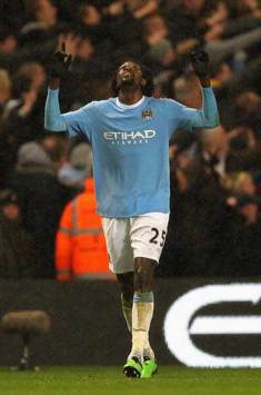 EPL: Emmanuel Adebayor, Manchester City v Chelsea (Getty Images)