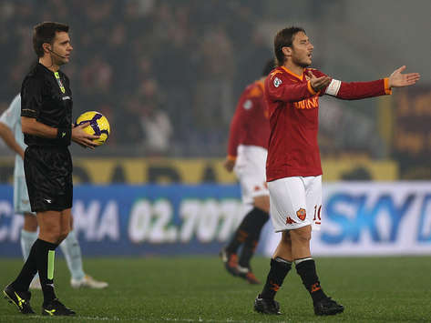 Francesco Totti - Roma-Lazio (Getty Images)