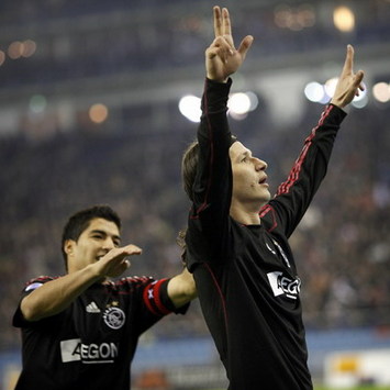 Marko Pantelic & Luis Suarez, Ajax (Foto PROSHOTS)