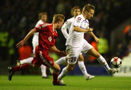 CL: Stephen Darby - Martin Jorgensen, Liverpool v Fiorentina (Getty Images)