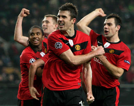 Michael Carrick, Anderson, Darren Fletcher, Darron Gibson - Manchester United (Getty Images)
