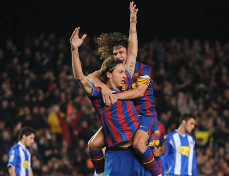 Ibrahimovic, Puyol, Barcelona, Espanyol (Getty Images)
