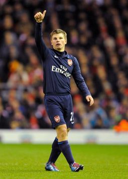 Andrey Arshavin, a matchwinner for Arsenal at Liverpool (Getty Images)