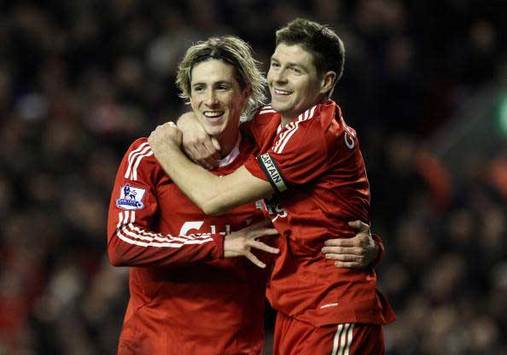 İngiltere: Fernando Torres ve Steven Gerrard (Liverpool) (Getty Images)