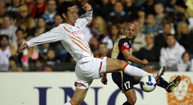 New Castle Jets v Nagoya Grampus. AFC hampions League. Maya Yoshida(Getty Images)