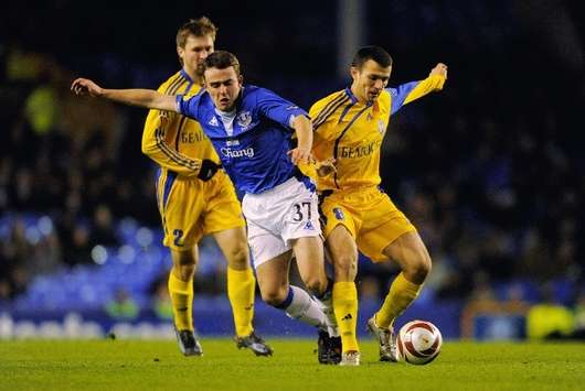 Europa League: Jose Baxter, Aleksandr Volodko - Everton v BATE Borisov (Getty Images)