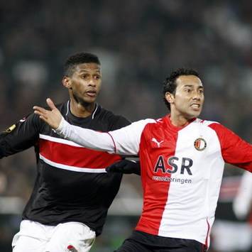 KNVB Beker: Kew Jaliens and Denny Landzaat, Feyenoord - AZ (foto PROSHOTS)