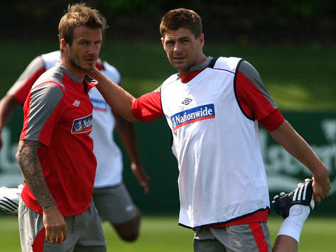Beckham & Gerrard - England (Getty ImageS)