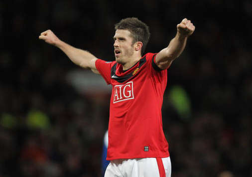 EPL: Michael Carrick, Manchester United - Wigan Athletic (Getty Images)