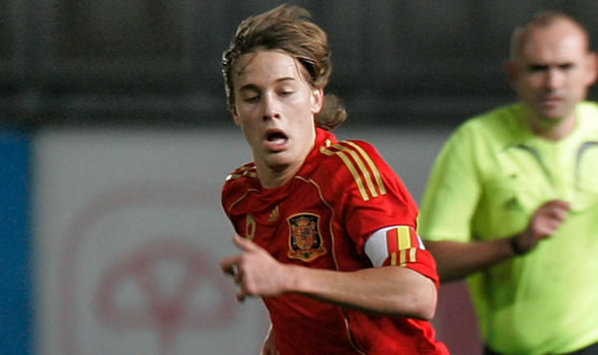 Sergio Canales, en acción con la camiseta de España (Getty Images)