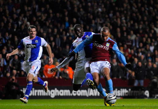 CC: Gabriel Agbonlahor - Christopher Samba, Aston Villa v Blackburn Rovers (Getty Images)
