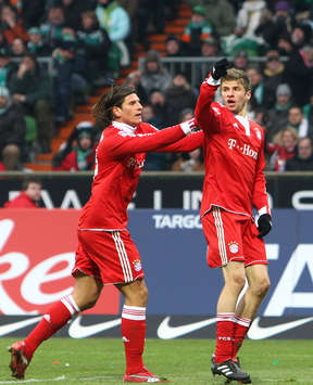 Bundesliga: Werder Bremen - Bayern München, Mario Gomez, Thomas Müller (Getty Images)