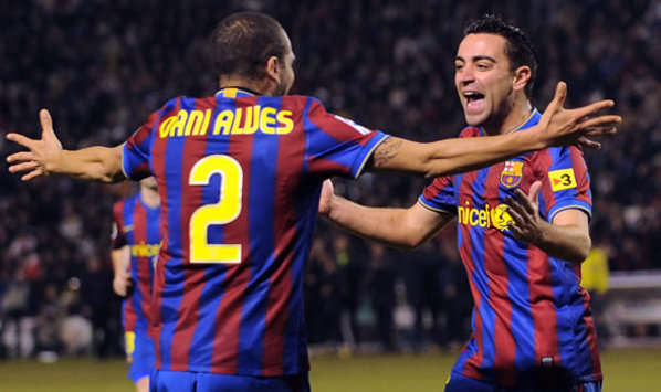Dani Alves, Xavi, Valladolid, Barcelona (Getty Images)