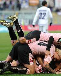 Grande euforia a Palermo in occasione del successo sulla Fiorentina (Getty Images)