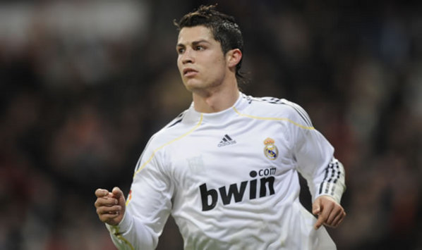 Cristiano Ronaldo celebra con el Real Madrid, frente al Málaga (Getty Images)
