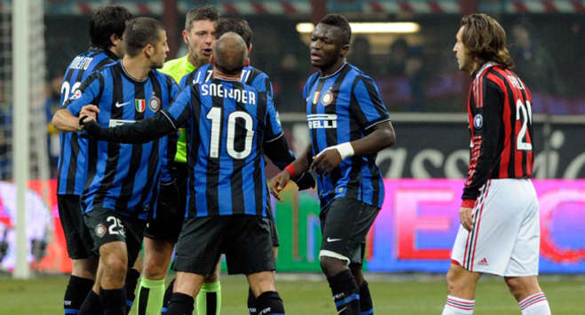 Sneijder (Inter) after red card (Getty Image)