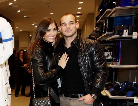 Yolanthe Cabau Van Kasbergen & Wesley Sneijder (Getty)