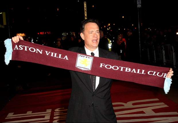 Tom Hanks gives his backing to Aston Villa manager Lambert