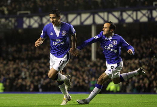 EPL: Tim Cahill and Landon Donovan , Everton v Sunderland (Getty Images)