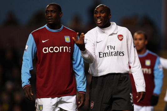 EPL: Sol Campbell - Emile Heskey, Aston Villa v Arsenal (Getty Images)