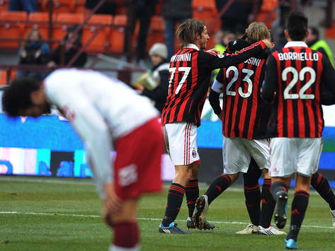 Milan celebrating - Milan-Livorno - Serie A (Getty Images)