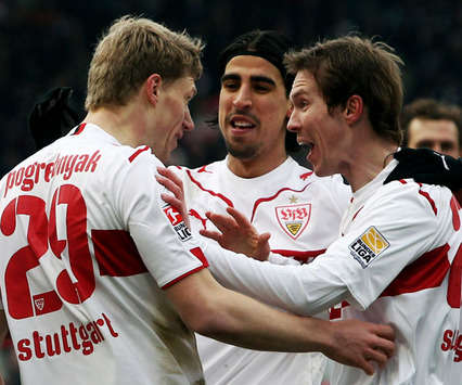 Bundesliga: VfB Stuttgart - Borussia Dortmund, Pavel Pogrebnyak, Sami Khedira (Getty Images)