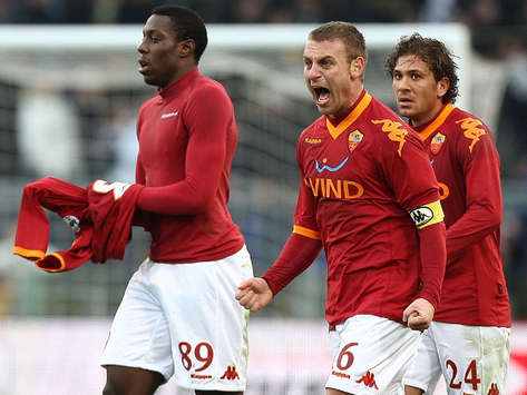 Roma celebrating - Roma-Siena - Serie A (Getty Images)