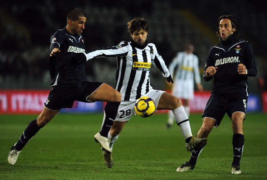 Diego, Firmani e Mauri in Juventus-Lazio