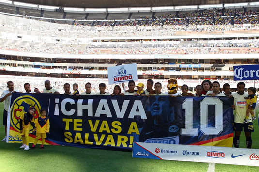 Club America fans Supports Cabañas (Mexsport)