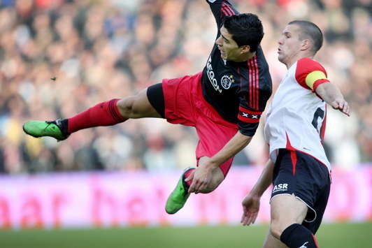 Feyenoord - Ajax Luis Suarez and Ron Vlaar (Foto PROSHOTS)