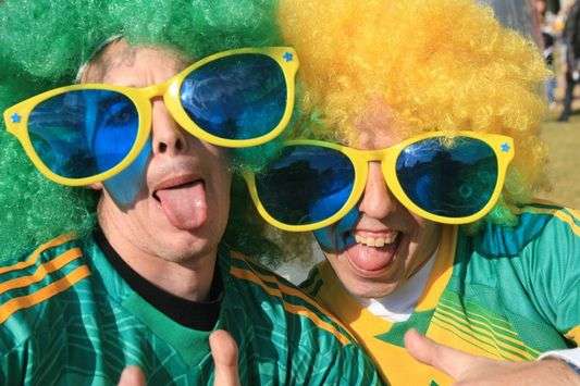 South African Football Fans - Bafana