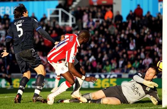 EPL: Mamady Sidibe scores, Stoke City v Blackburn (Getty Images)