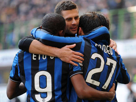 Inter celebrating - Inter-Cagliari - Serie A (Getty Images)