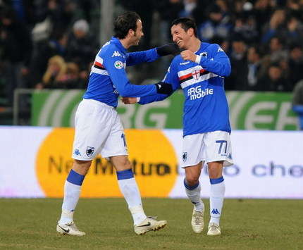 Pazzini, Semioli - Sampdoria-Fiorentina - Serie A (Getty Images)