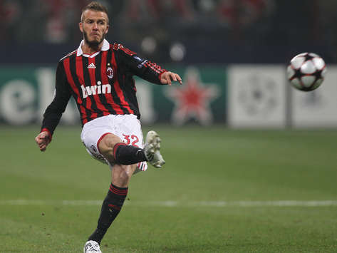 David Beckham Goals on David Beckham Milan Manchester Utd   Champions League  Getty Images